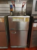 Pitco 35C+ stainless steel twin bay fryer