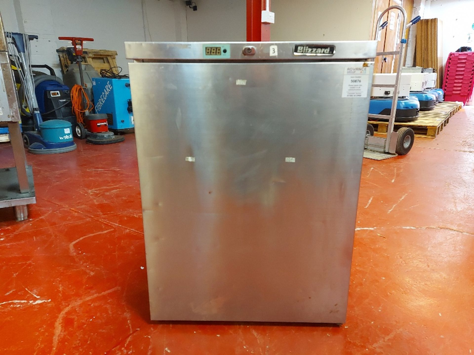 Blizzard UCR05 stainless steel single door under counter refrigerator