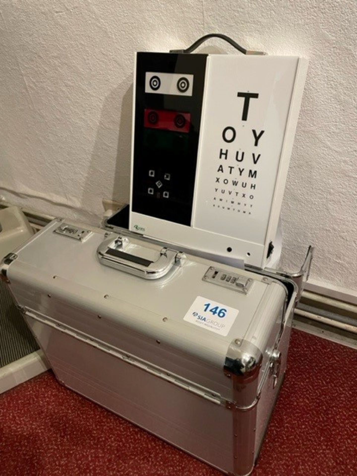 Evans domiciliary eye testing kit with hard back travel case - Bild 3 aus 3