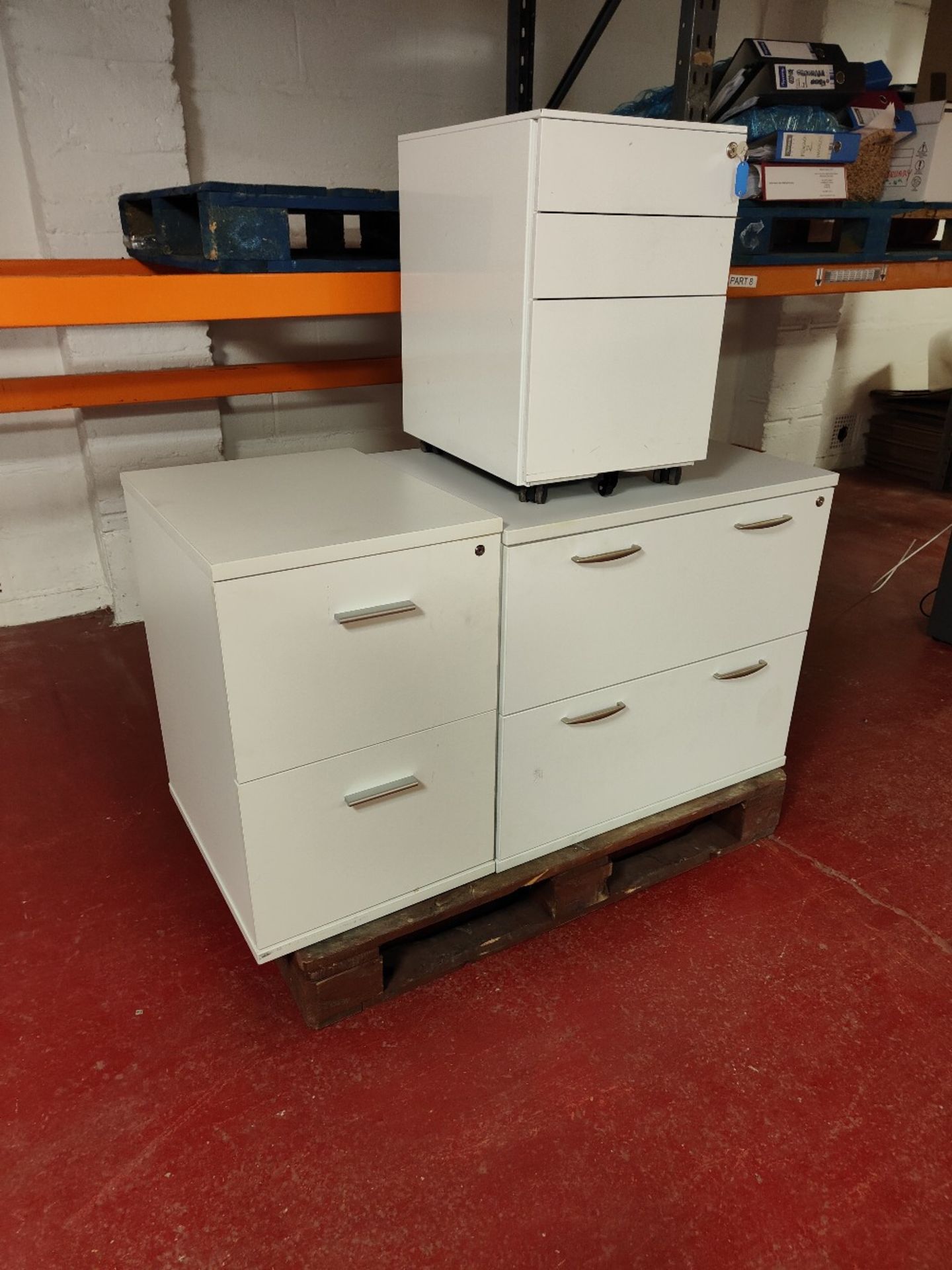 (2) Metal Filing Cabinets and Pedestal Drawer - Image 2 of 3