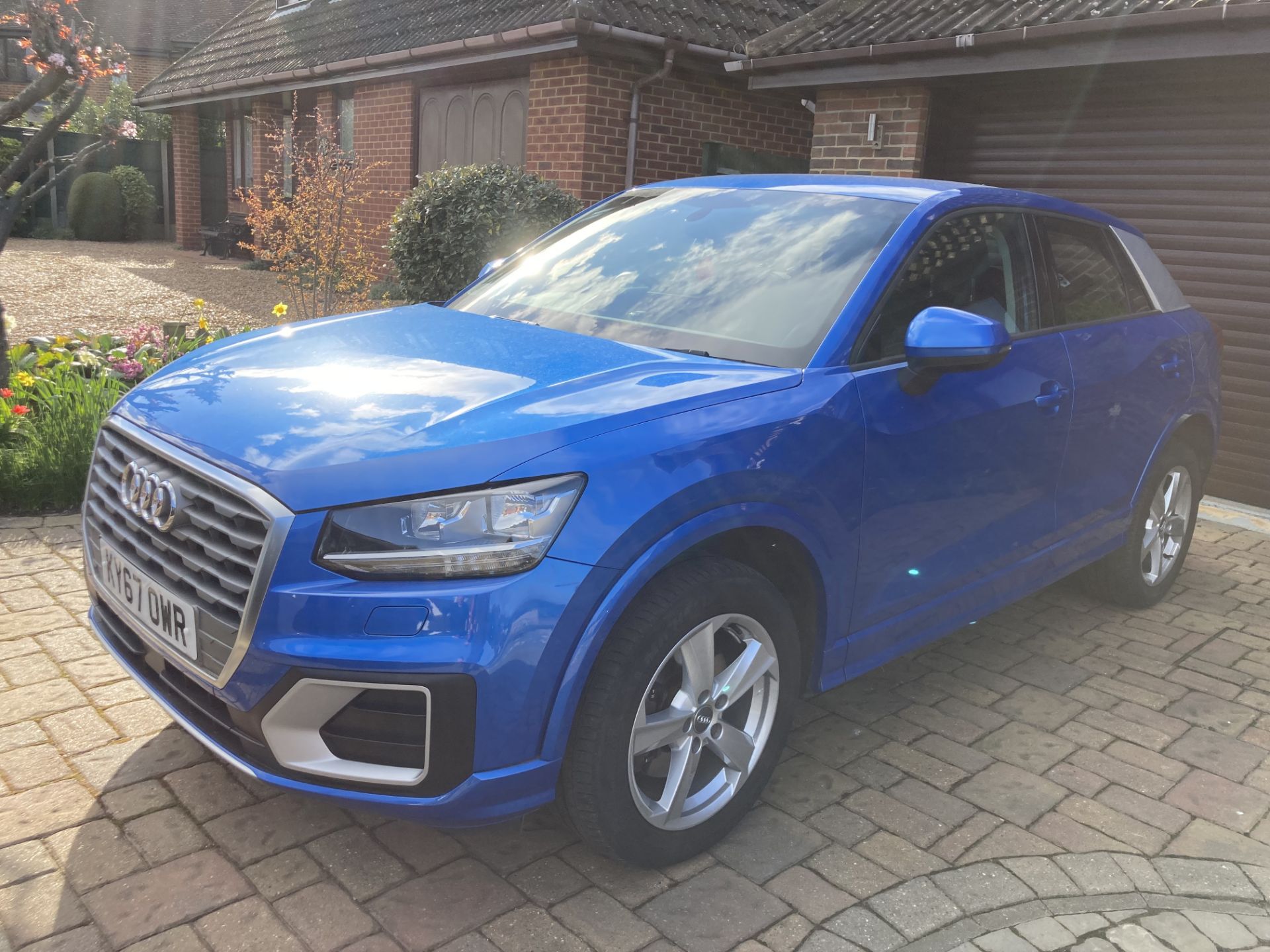 Blue Audi Q2 Sport TFSI S-A Registration Number - KY67 OWR - Bild 2 aus 14