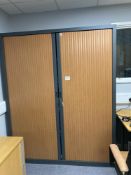 Office With Contents To Include Upright Stationery Cupboard Chairs And (2) Desk Drawers