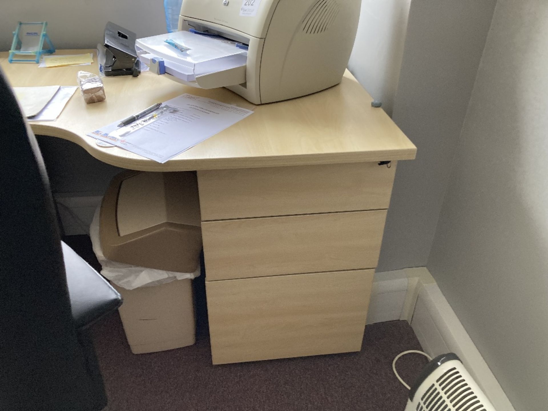 Office With Contents To Include Various Furniture, Bookshelf Chairs And Landline Phones - Image 5 of 8