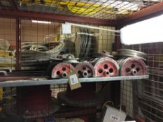 Quantity Of Hilmor Various Dimension Pipe Bending Wheels With Leg Stands