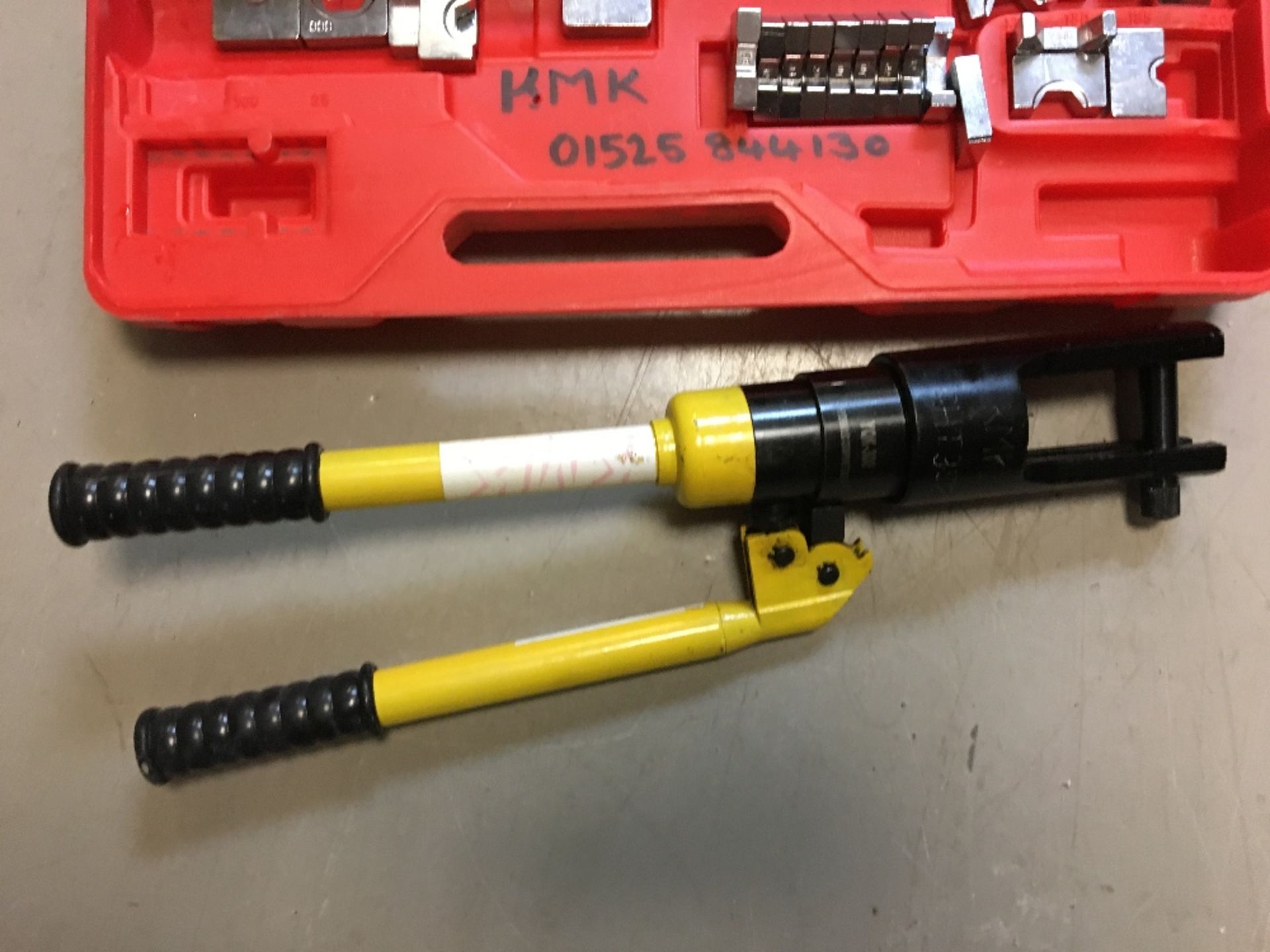 HFS Hydraulic Wire Terminal Cable Lug Crimping Tool with Dies - Image 3 of 4