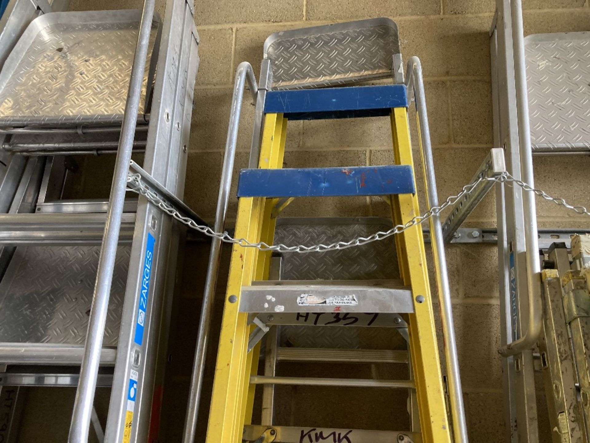 (3) Various Rung Ladders With Modern Safety Extensions - Image 2 of 3