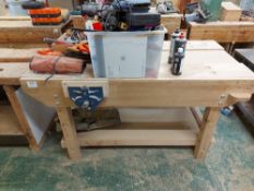 Wooden Workbench with Record 52 1/2 Vice