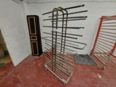 Sixteen Tier Double Sided Mobile Drying Rack
