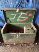 Steel Site Chest with Quantity of Gerry Cans