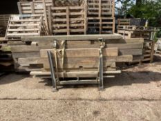 Steel Stillage to Include Large Quantity of Various Length Timber