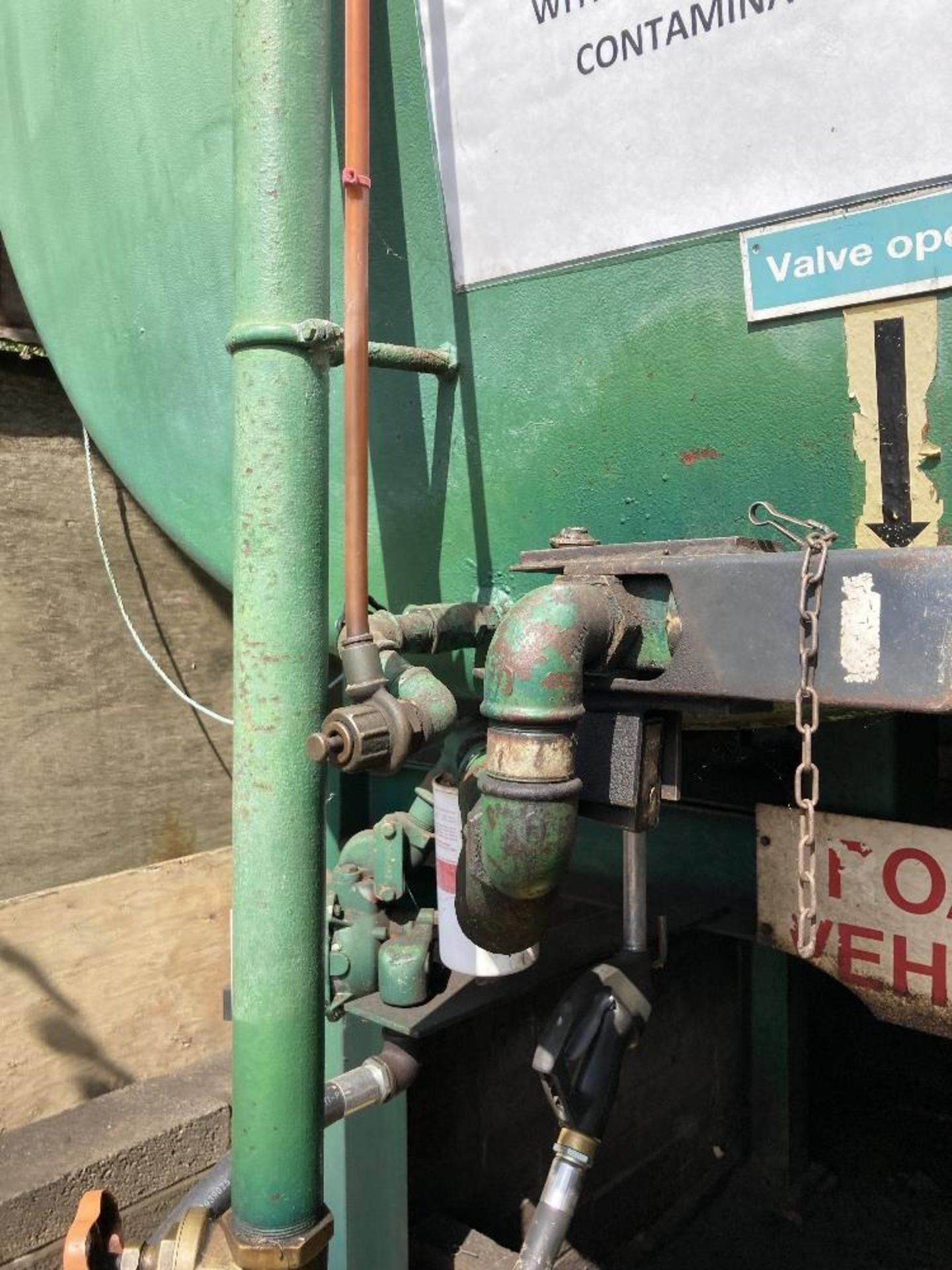 Galvanised Steel Fuel Bowser on Steel Stand - Image 7 of 7