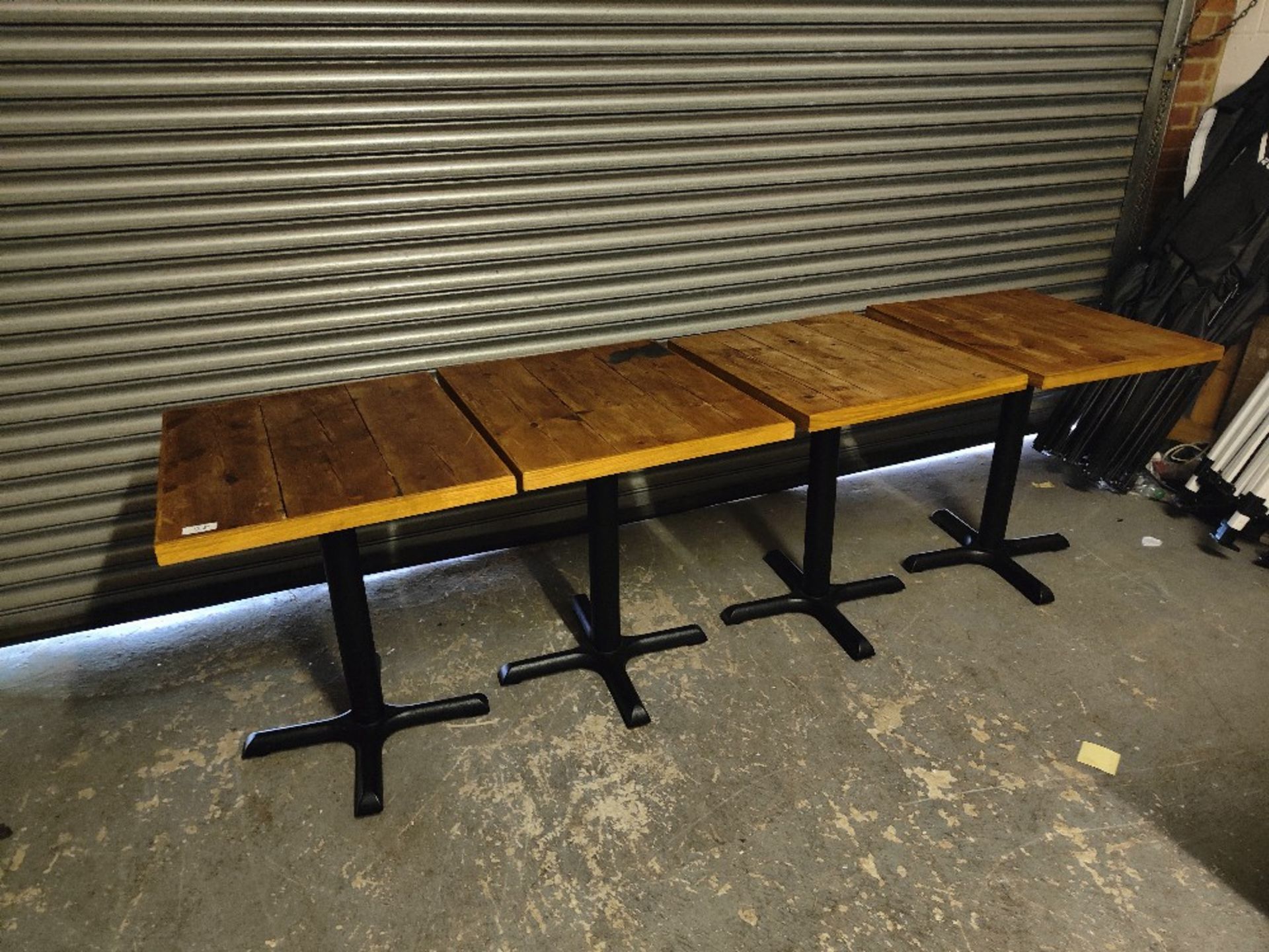 (4) Wooden Top Two Person Dining Tables - Image 2 of 5