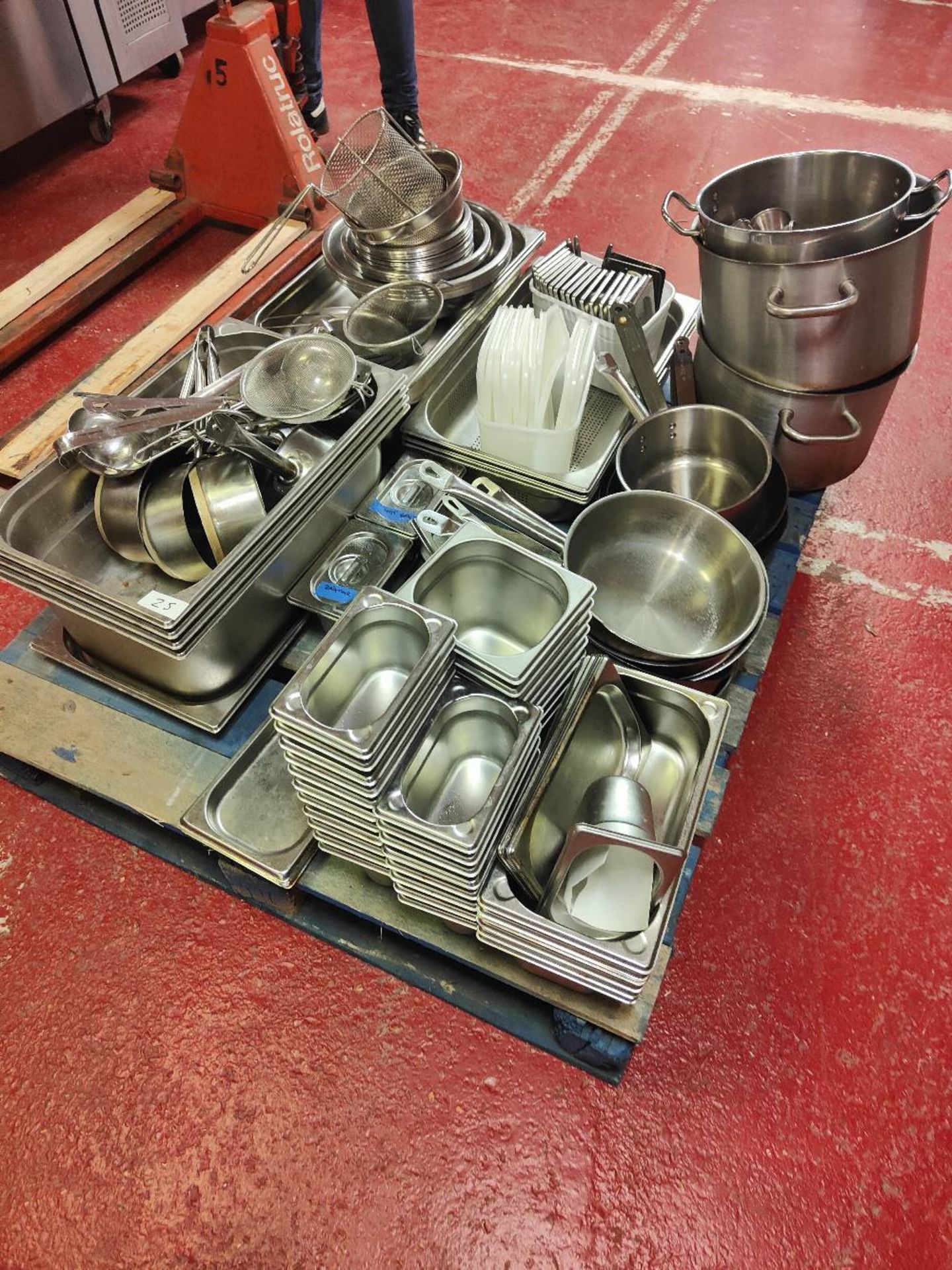 Large Quantity of Stainless Steel Cooking Equipment and Utensils - Image 2 of 4