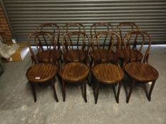 (8) Mahogany Wooden Dining Chairs