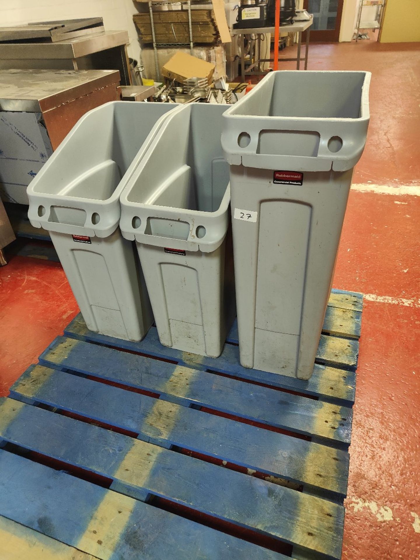 (3) Rubbermaid Plastic Bin Containers - Image 2 of 3