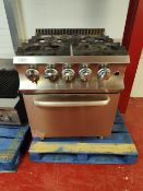 MBM Brescello G4SF77 Four Hob Gas Cooker