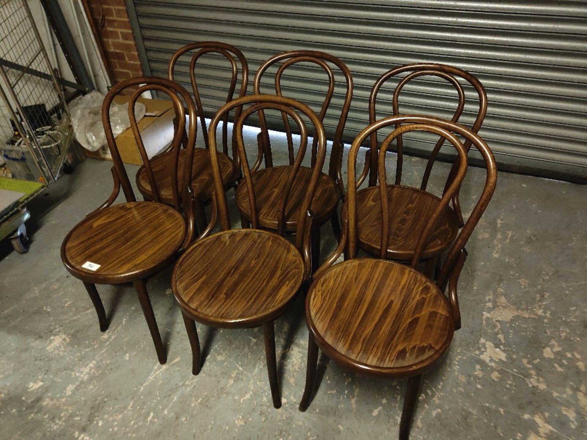 (6) Mahogany Wooden Dining Chairs - Image 2 of 2