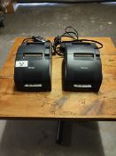 (2) Epson TM-U220B Receipt Printers