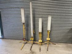 4 x 110v Floresent site lamps