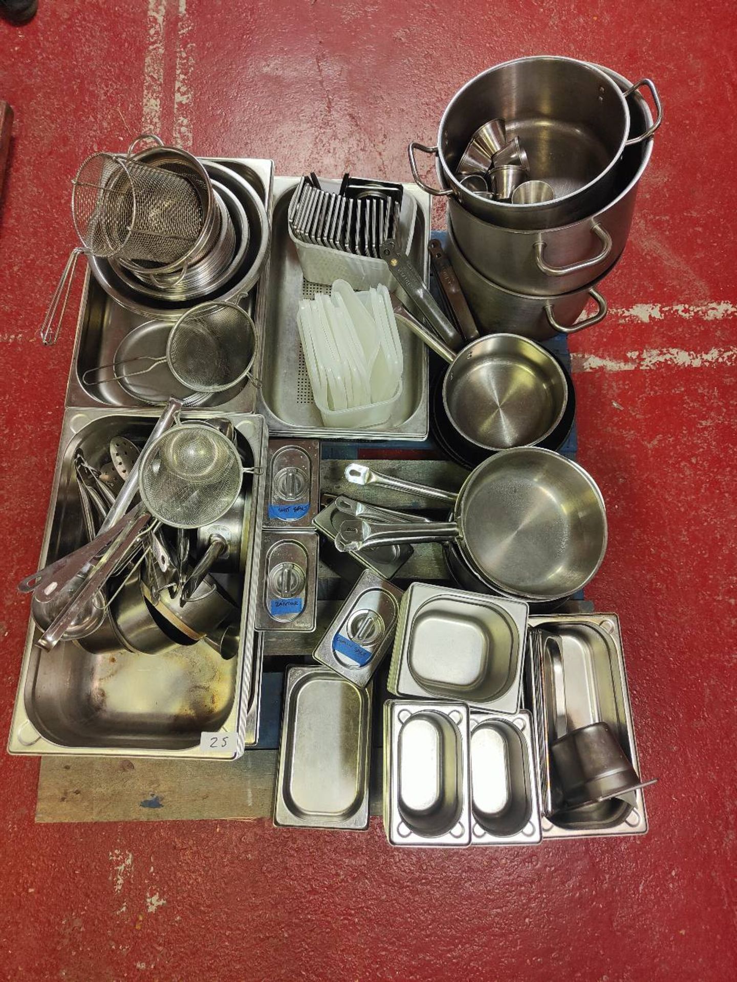 Large Quantity of Stainless Steel Cooking Equipment and Utensils - Image 4 of 4