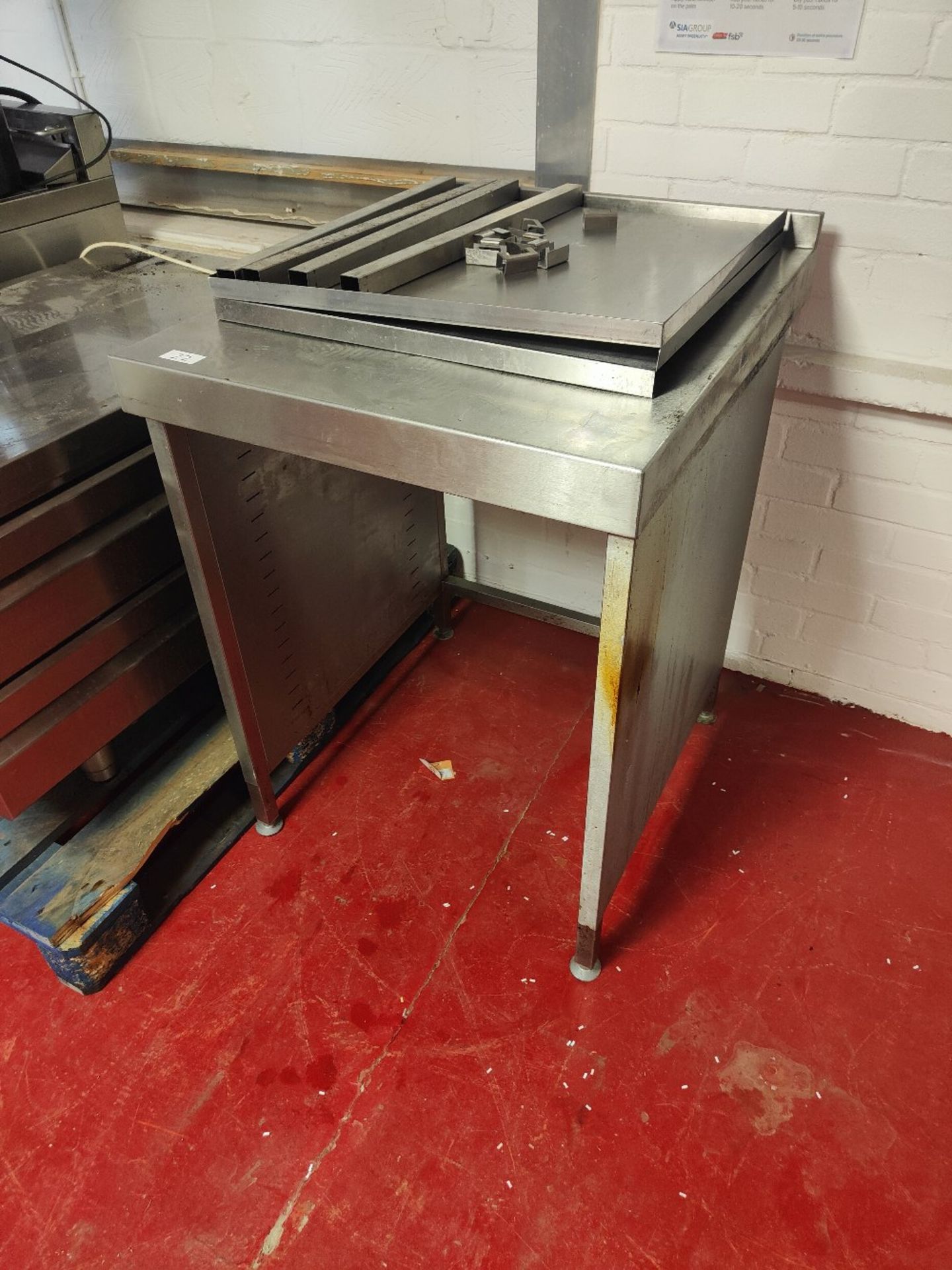 Stainless Steel Preparation Table with Two Undershelves - Image 2 of 3