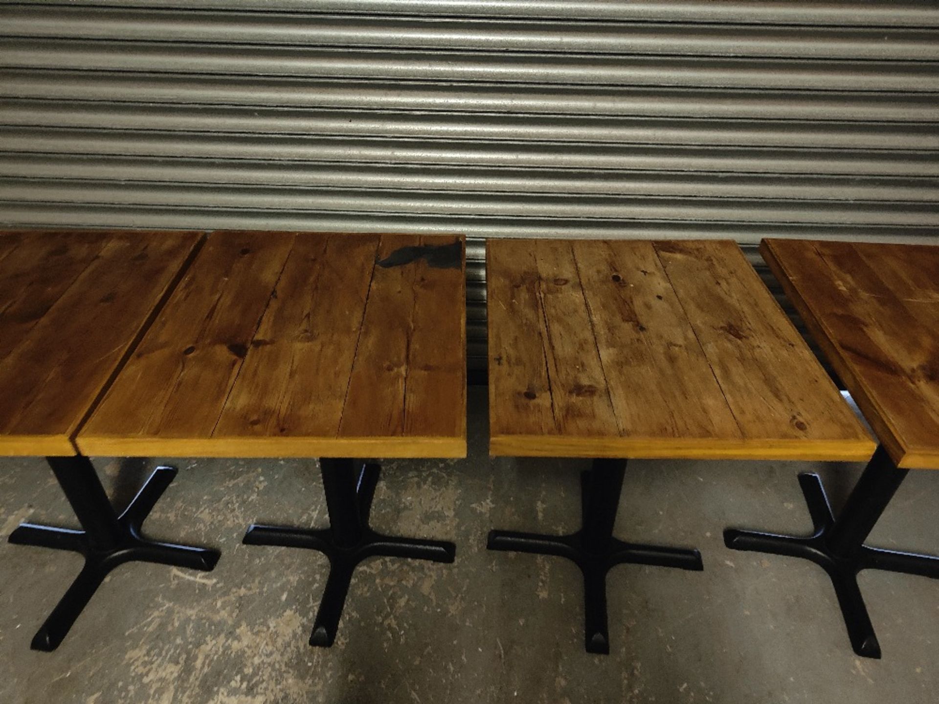 (4) Wooden Top Two Person Dining Tables - Image 4 of 5