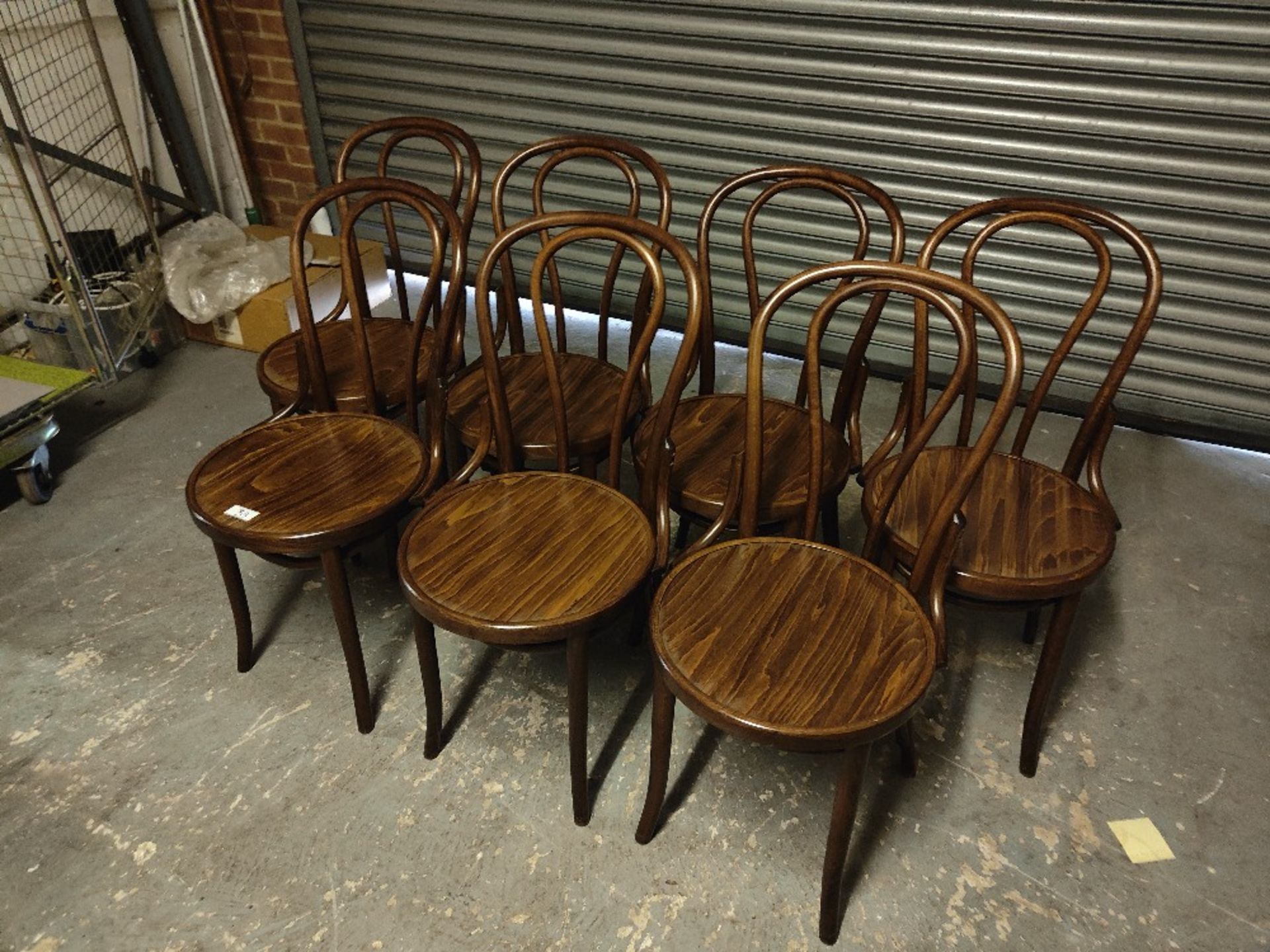 (7) Mahogany Wooden Dining Chairs - Image 3 of 3