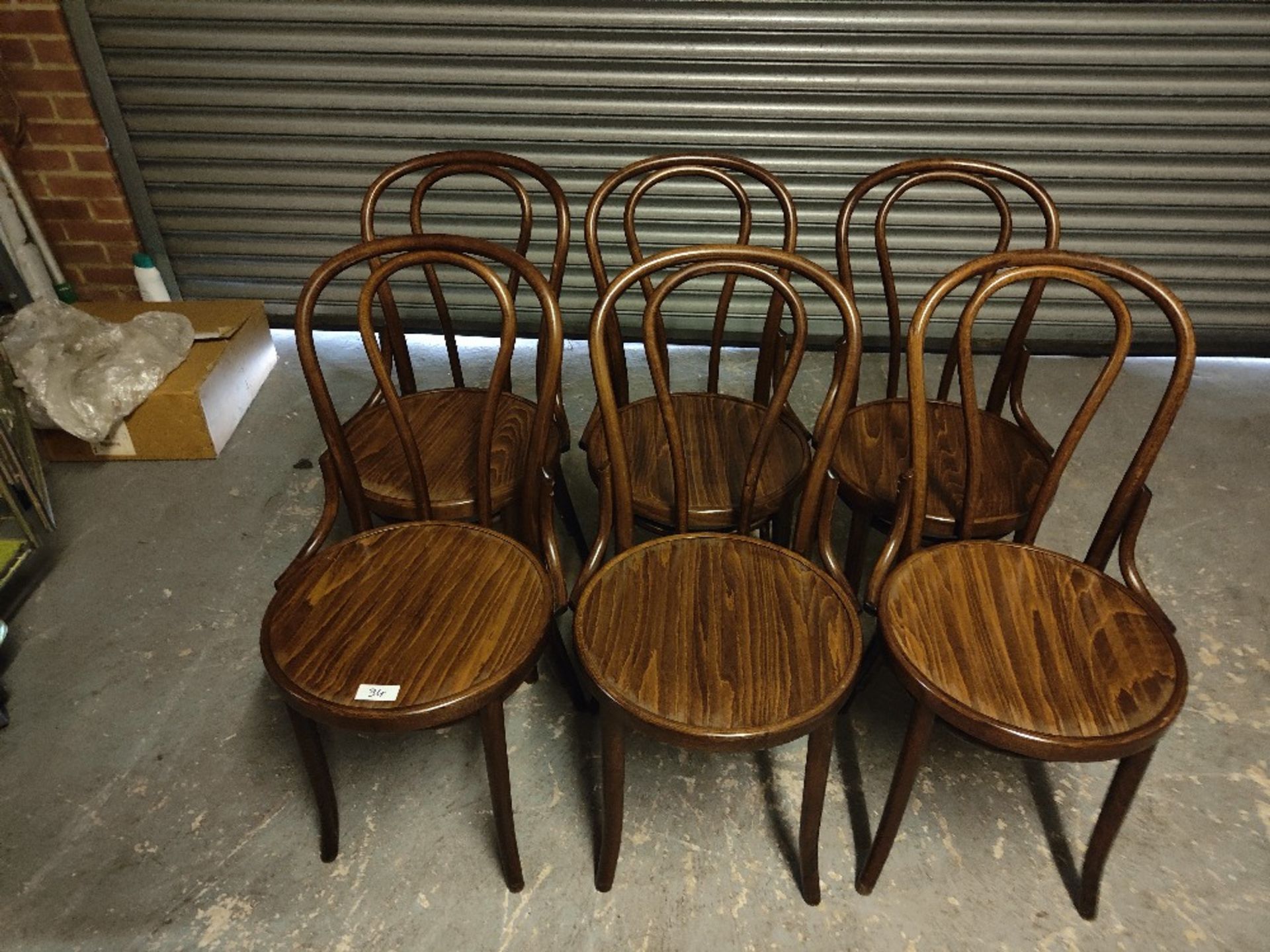 (6) Mahogany Wooden Dining Chairs