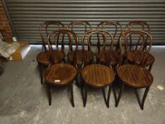 (7) Mahogany Wooden Dining Chairs