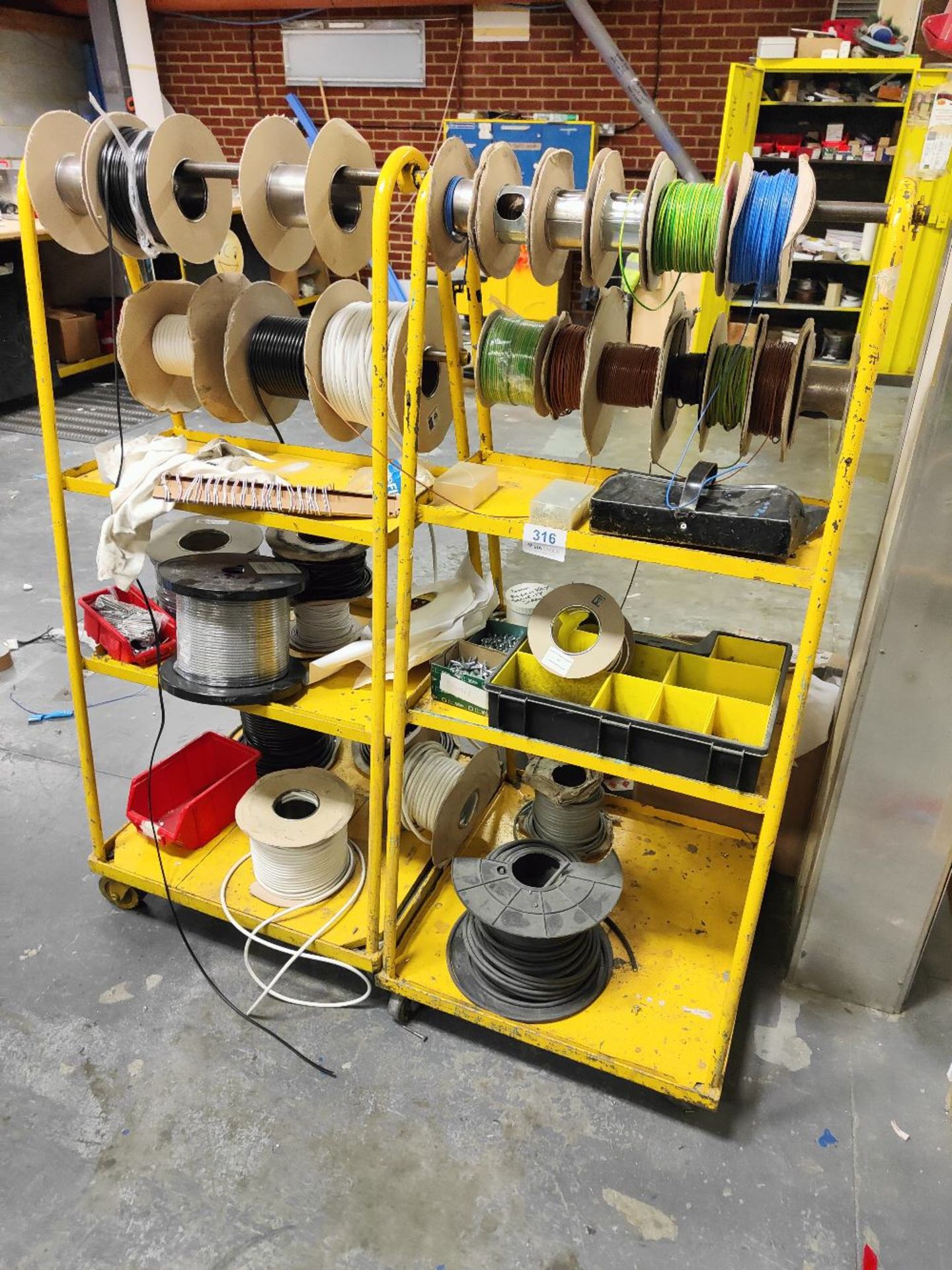 Cable reels on racking - Image 2 of 3
