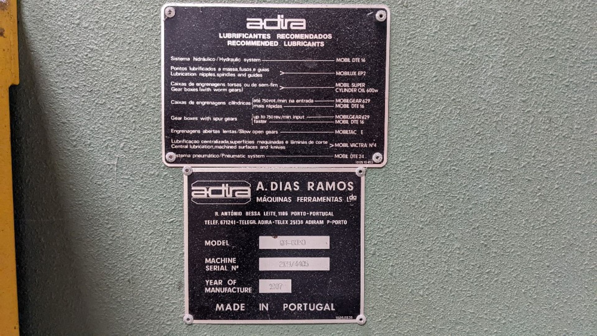 Adira QH-6030 press brake (1987) - Image 3 of 7