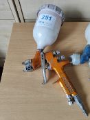 (3) Devilbiss pneumatic spray guns