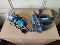 Makita 3703 router and Makita 4350FCT jigsaw