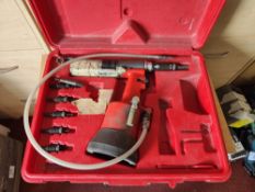 Red pneumatic rivet hand tool