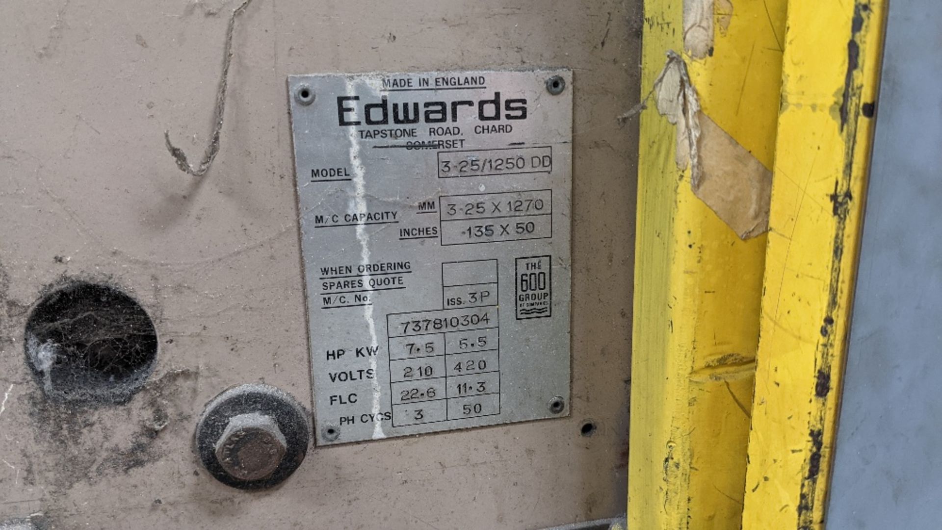 Edwards Truecut 3.25/1250 DD power guillotine - Bild 3 aus 4