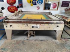 Kippax air blown manual screen printing table