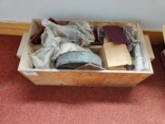 Box of sanding pads and wheels as lotted