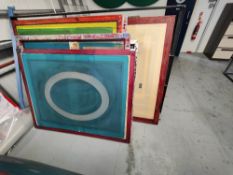 (8) Aluminium screen printing frames