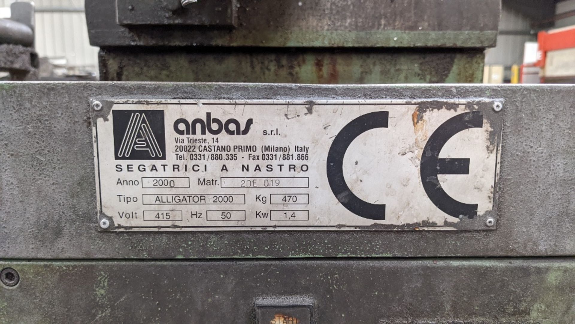 Anbas Alligator 2000 horizontal bandsaw (2000) - Image 4 of 5