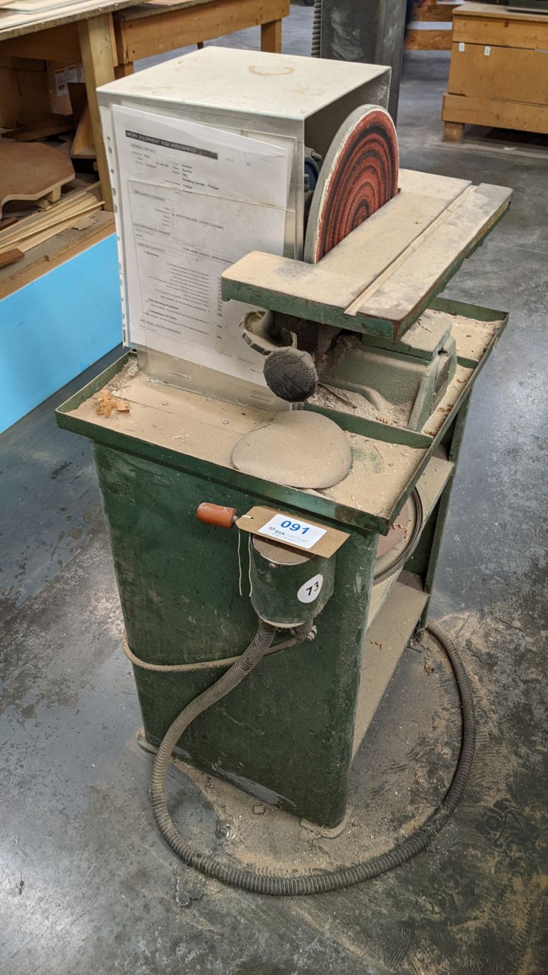 Vertical disc sander 250mm