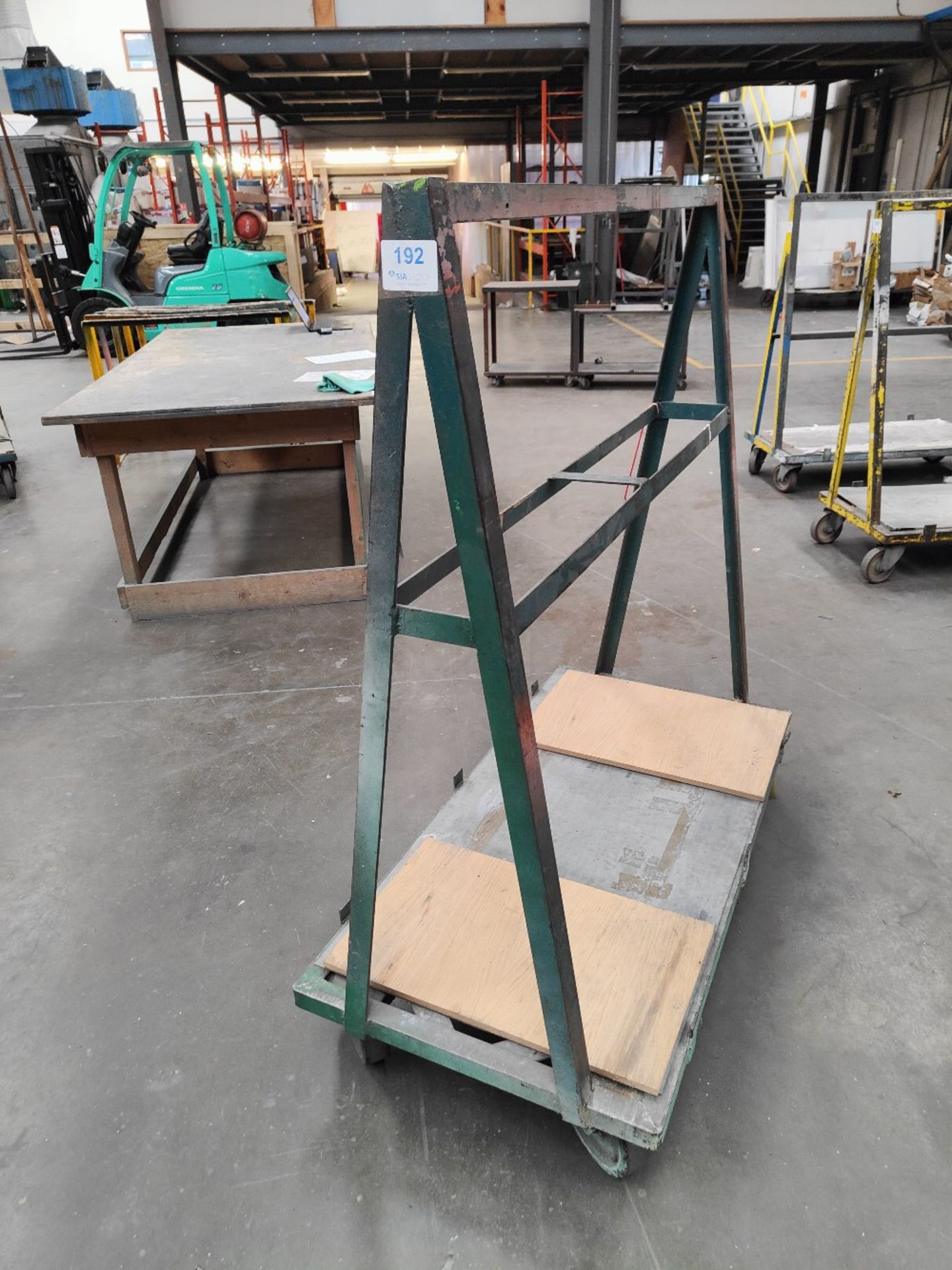 A-frame mobile layup rack