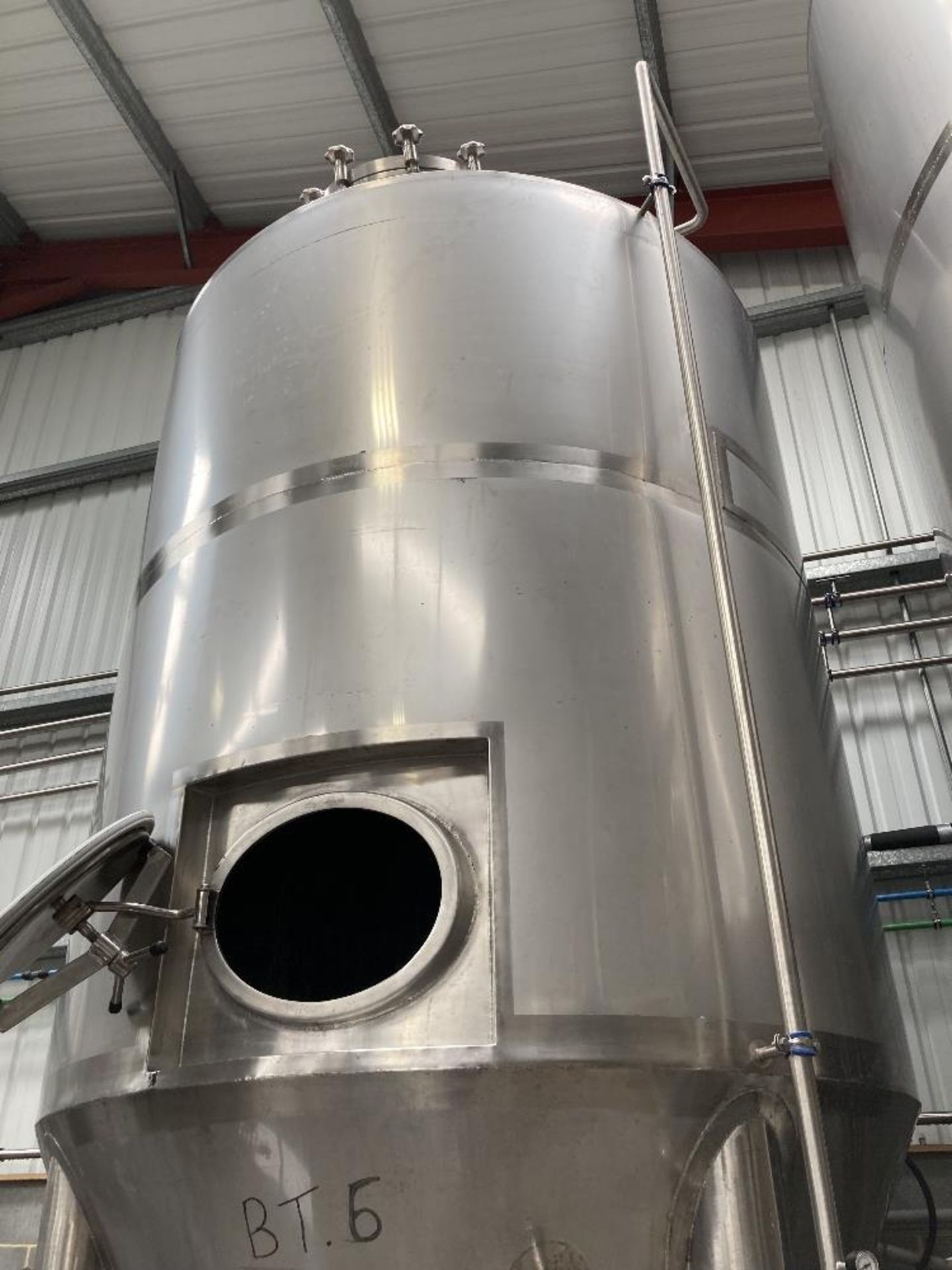 Unbranded stainless steel pressurised conical vessel - Image 4 of 5