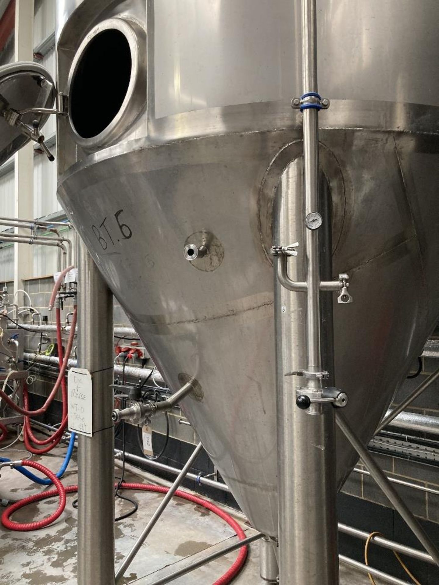 Unbranded stainless steel pressurised conical vessel - Image 5 of 5