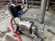 Inoxpa mobile drive pump with Invertek Drive control system