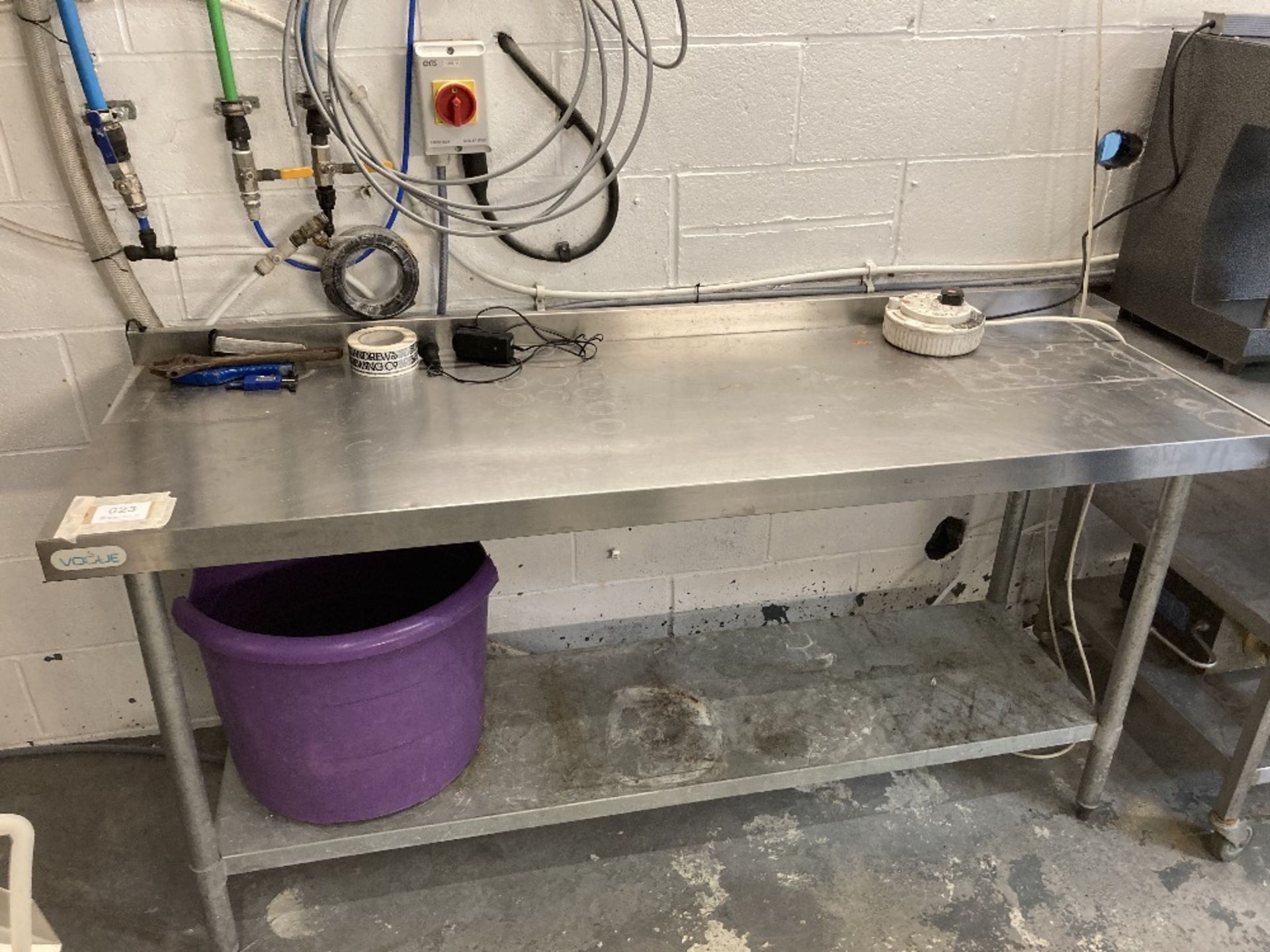 Stainless steel preparation table - Image 2 of 2