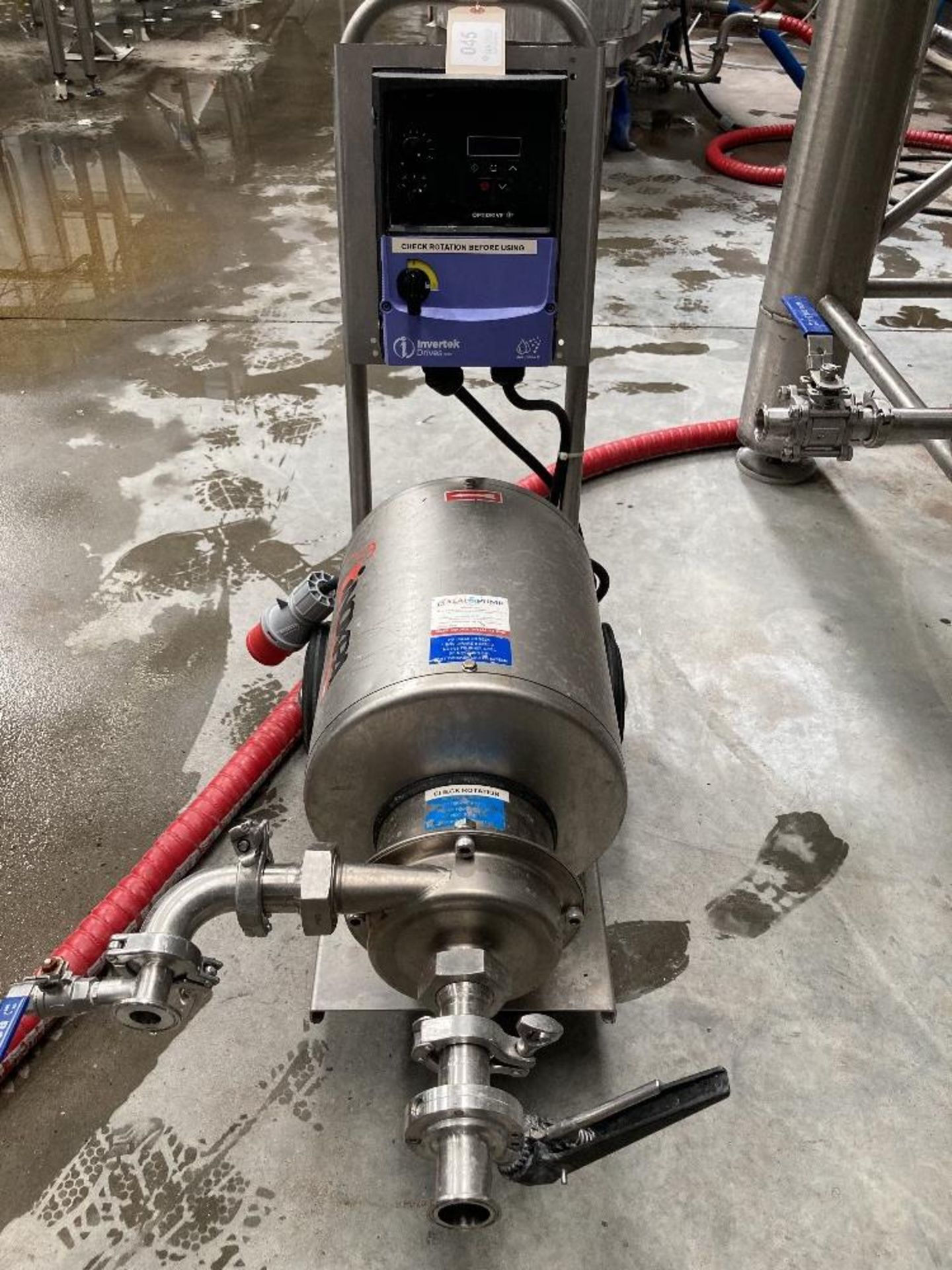 Inoxpa mobile drive pump with Invertek Drive control system - Image 4 of 4