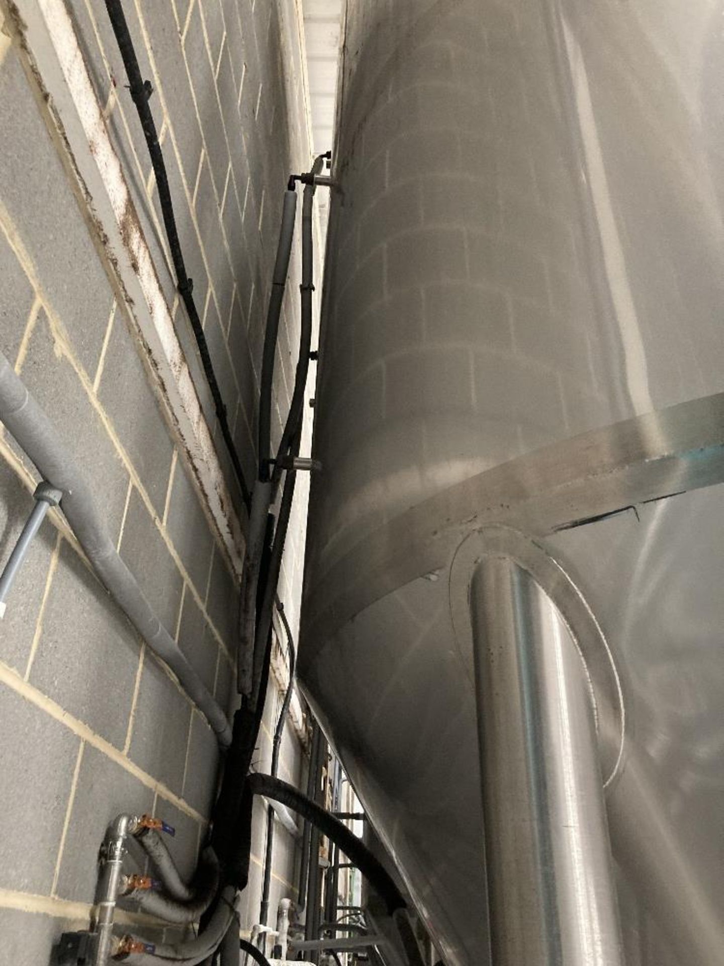 Unbranded stainless steel pressurised vertical conical vessel - Image 8 of 10