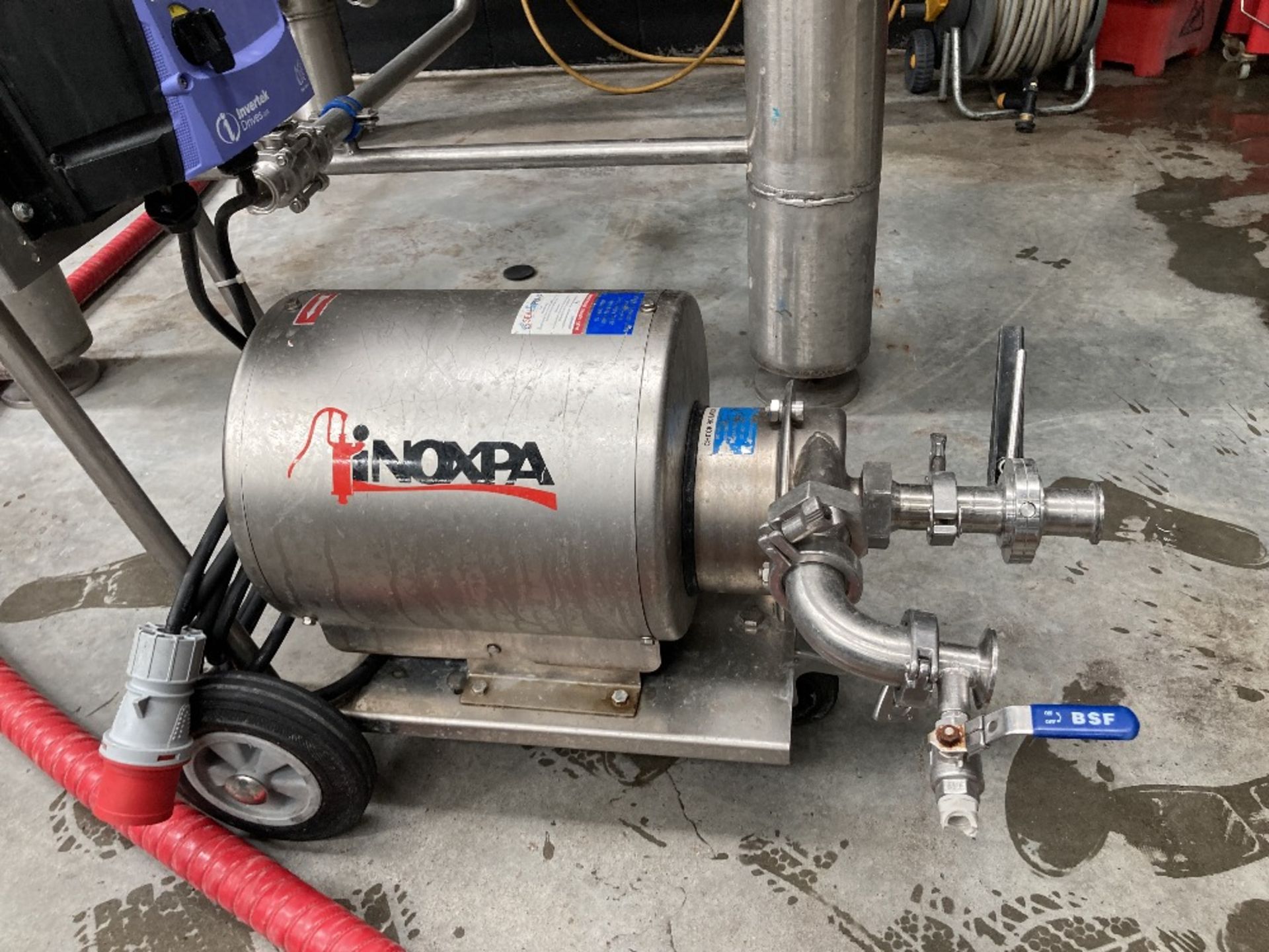 Inoxpa mobile drive pump with Invertek Drive control system - Image 2 of 4