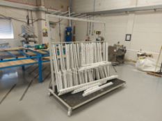 Mobile Twelve Section Steel Frame Storage Rack