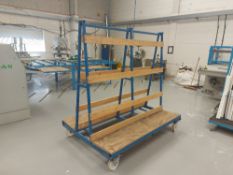 Steel A Frame Board / Glass Handling Trolley